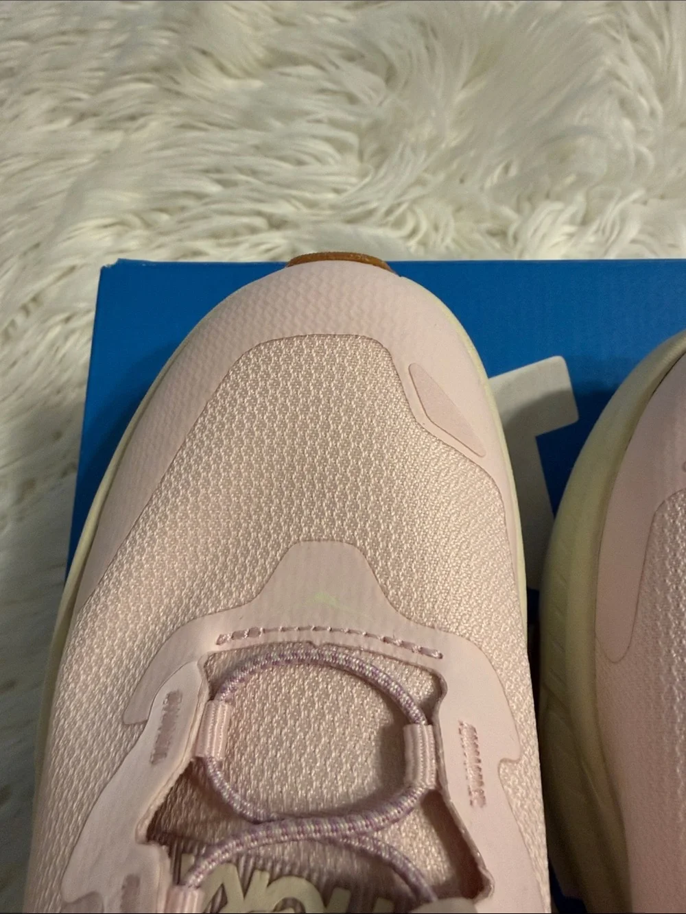 Hoka  Transport  Pale Pink /Lilac Trail Sneakers with Cream Midsole size 7
